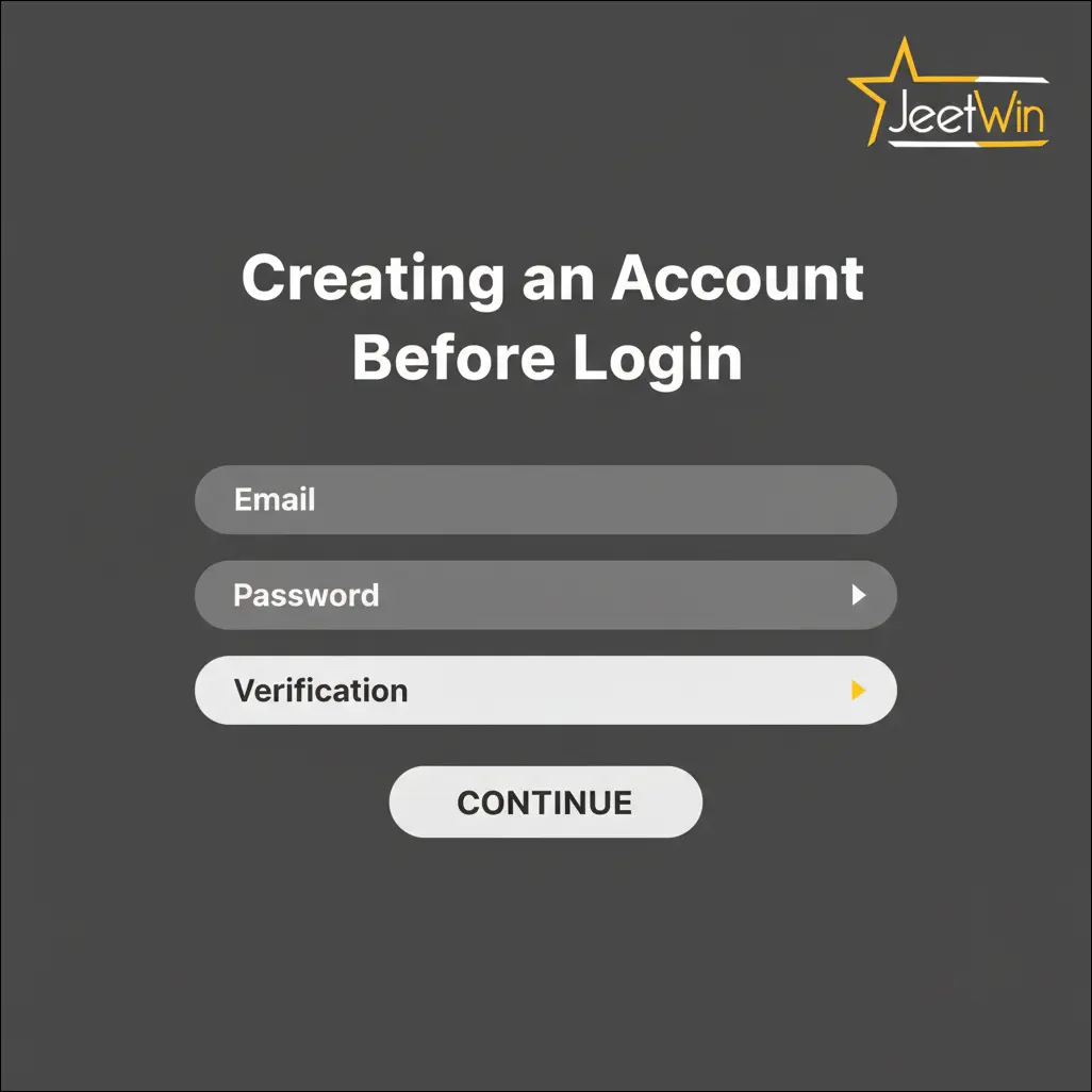 Creating an Account Before Login
